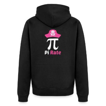 Taux de Pi Jour de Pi 14.03. Mathématiques Circulaire Nombre Pi - Veste à capuche bio Premium Unisexe - noir - Dos - Nico (187cm)