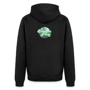 ALLEMANDS CHANSONS MUSIQUE FOLKLORIQUE AMOUR CADEAU - Veste à capuche bio Premium Unisexe - noir - Dos - Nico (187cm)