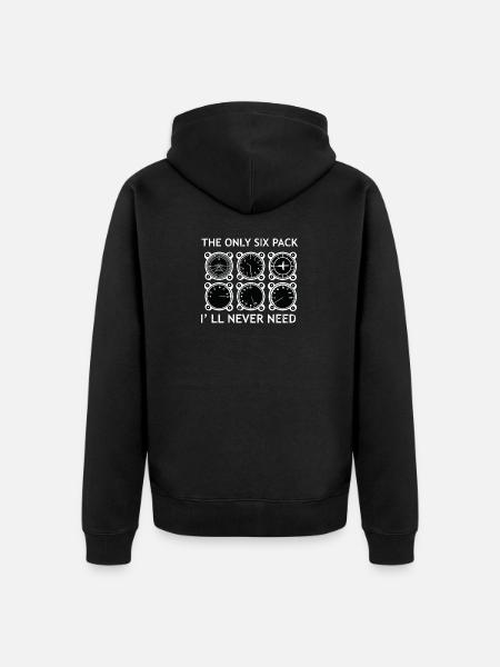 Pilot airplane glider pilot gift - Unisex Premium Organic Zip Hoodie - black