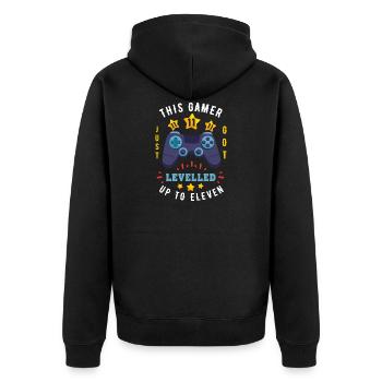 Gambling for the 11th birthday | Gift gambler - Unisex Premium Organic Zip Hoodie - black - Back - Nico (187cm)