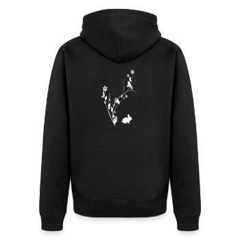 Plante de Pâques - Veste à capuche bio Premium Unisexe - noir - Dos - Nico (187cm)