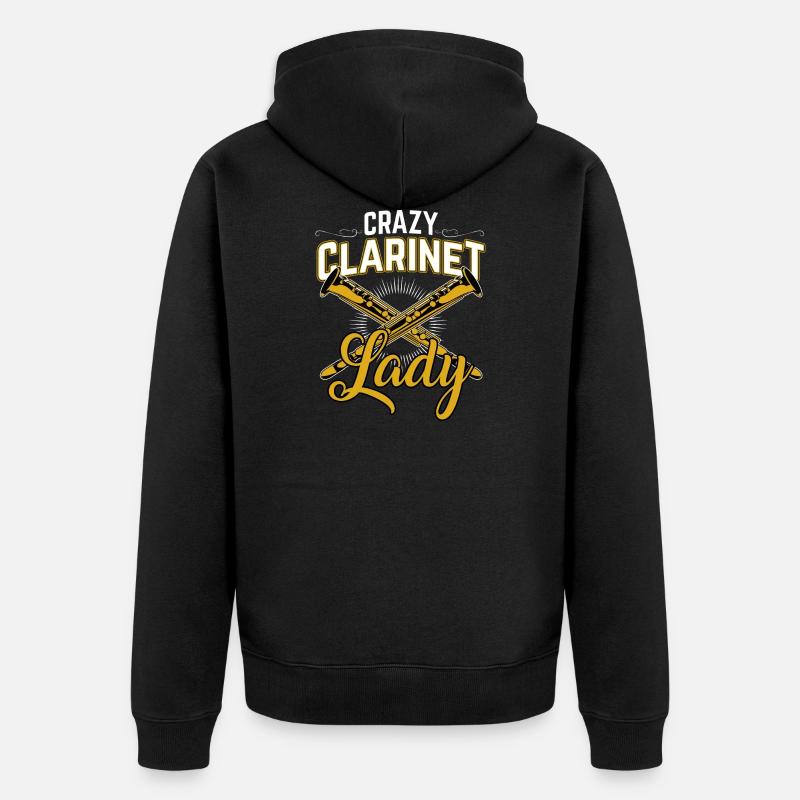 clarinette - Veste à capuche bio Premium Unisexe - noir