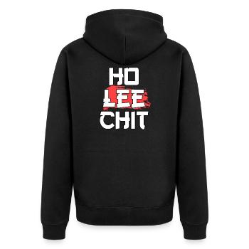 Ho Lee Chit Sacré dicton asiatique - Veste à capuche bio Premium Unisexe - noir - Dos - Nico (187cm)