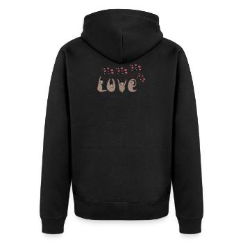 Sloth sloths - Sloth fan - Love gift - Unisex Premium Organic Zip Hoodie - black - Back - Nico (187cm)