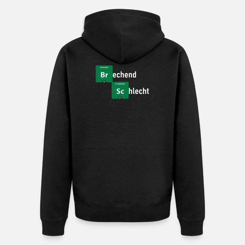 Casser mal. - Veste à capuche bio Premium Unisexe - noir