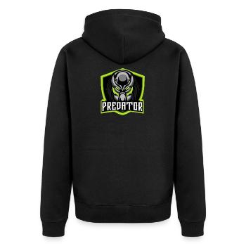 prédateur - Veste à capuche bio Premium Unisexe - noir - Dos - Nico (187cm)