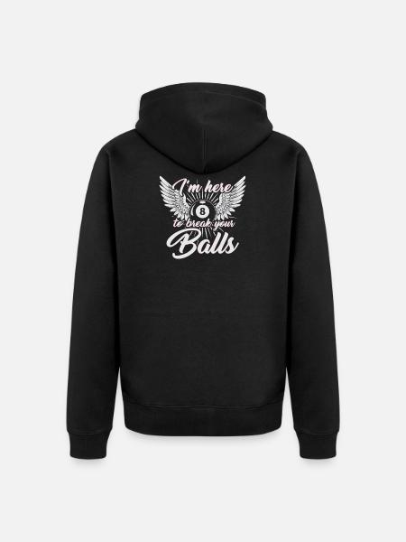 Billiard player pool gift - Unisex Premium Organic Zip Hoodie - black