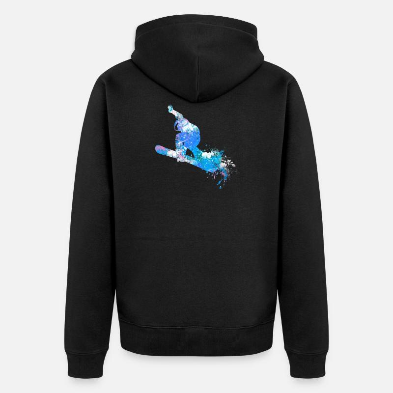 snowboard - Veste à capuche bio Premium Unisexe - noir