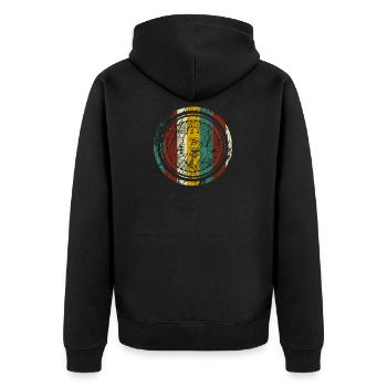 Bitcoin - Veste à capuche bio Premium Unisexe - noir - Dos - Nico (187cm)