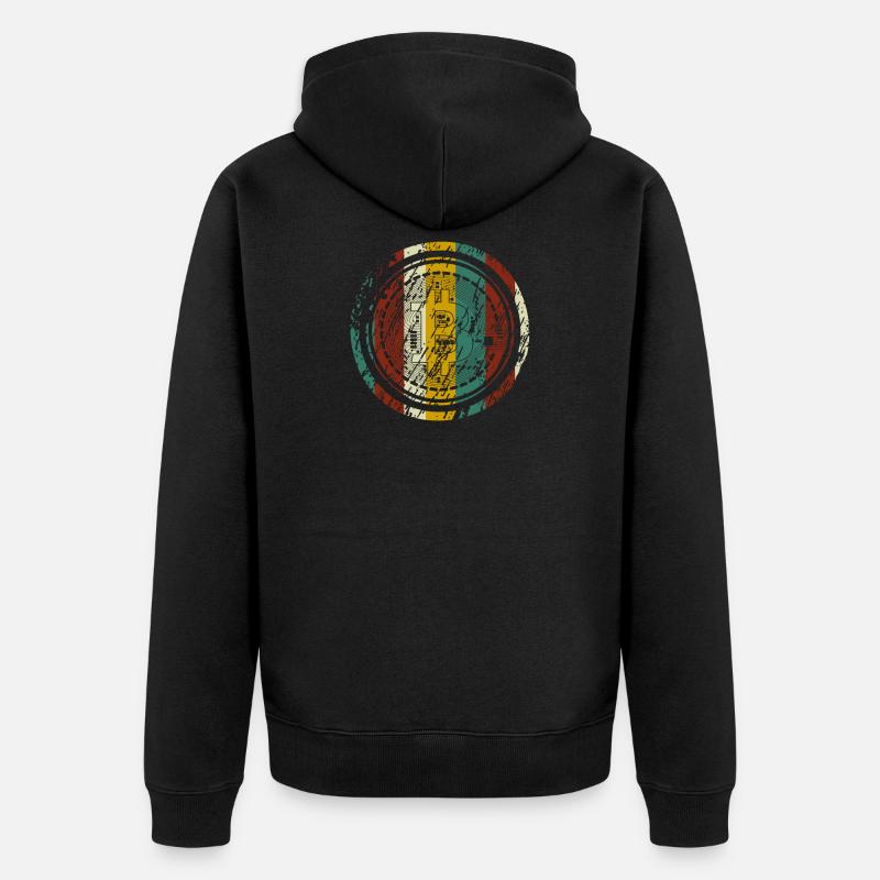 Bitcoin - Unisex Premium Bio Zip Hoodie - Schwarz
