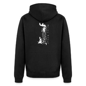 Whitewater Kayak - Waterfall Gift Whitewater - Unisex Premium Organic Zip Hoodie - black - Back - Nico (187cm)