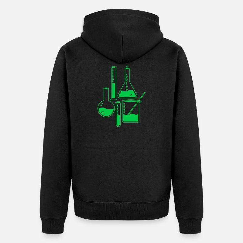 Idée cadeau science chimie ballon - Veste à capuche bio Premium Unisexe - noir