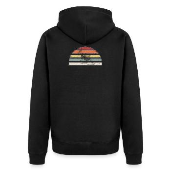 Kangourou - Veste à capuche bio Premium Unisexe - noir - Dos - Nico (187cm)