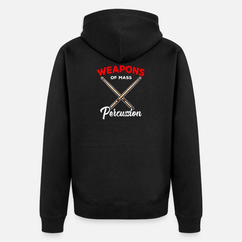 Batterie Percussion Percussion - Veste à capuche bio Premium Unisexe - noir