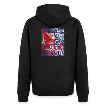Salsa Cuba Dance - Salsa Dancer Gift - Unisex Premium Organic Zip Hoodie - black - Back - Nico (187cm)