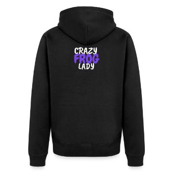 grenouille - Veste à capuche bio Premium Unisexe - noir - Dos - Nico (187cm)