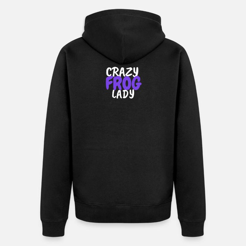 grenouille - Veste à capuche bio Premium Unisexe - noir