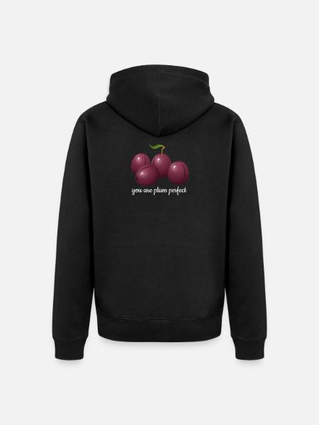 Vous êtes prune parfait - Veste à capuche bio Premium Unisexe - noir