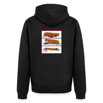 Le cadeau de galgo de chien lévrier Greyhound galgo - Veste à capuche bio Premium Unisexe - noir - Dos - Nico (187cm)