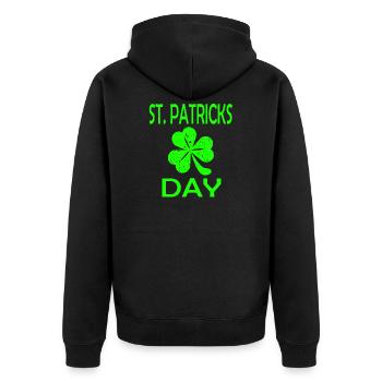 Saint Patrick - Veste à capuche bio Premium Unisexe - noir - Dos - Nico (187cm)