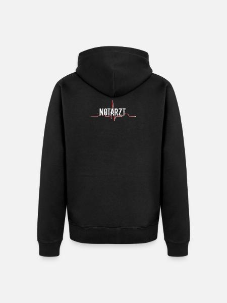 emergency doctor - Unisex Premium Organic Zip Hoodie - black
