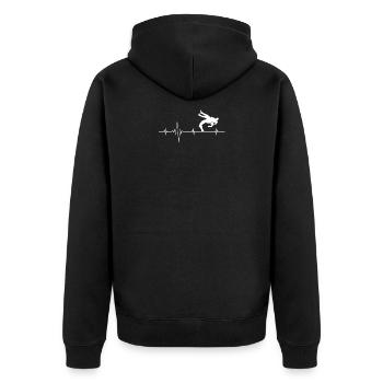 Ringen Ringkampf Ringer Geschenk Wrestling - Unisex Premium Bio Zip Hoodie - Schwarz - Hinten - Nico (187cm)
