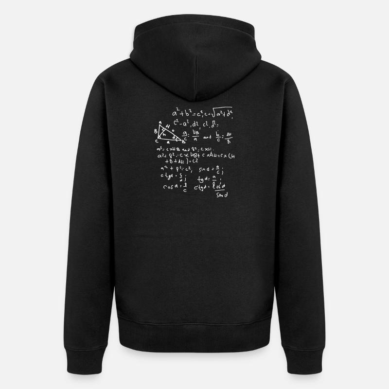 Conception mathématique - Veste à capuche bio Premium Unisexe - noir