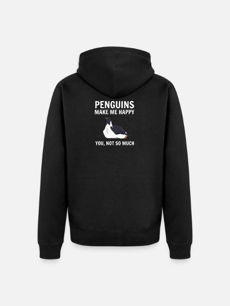 manchot - Veste à capuche bio Premium Unisexe - noir