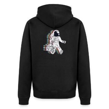 Astronaute Space Space Space Musique Hipster - Veste à capuche bio Premium Unisexe - noir - Dos - Nico (187cm)