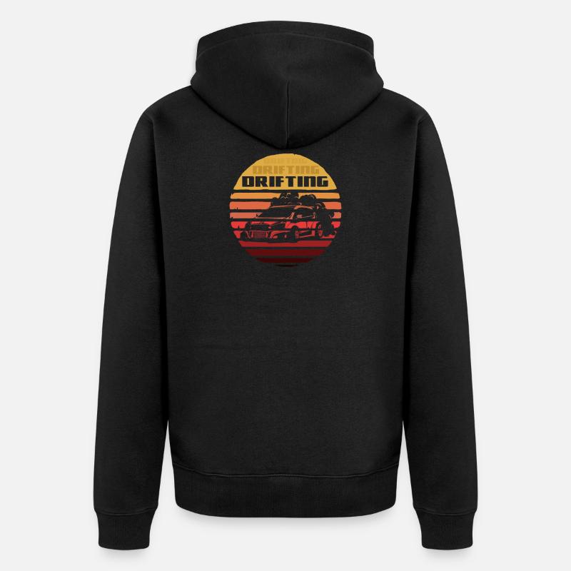 Drifter Auto Drifting Circle - Veste à capuche bio Premium Unisexe - noir