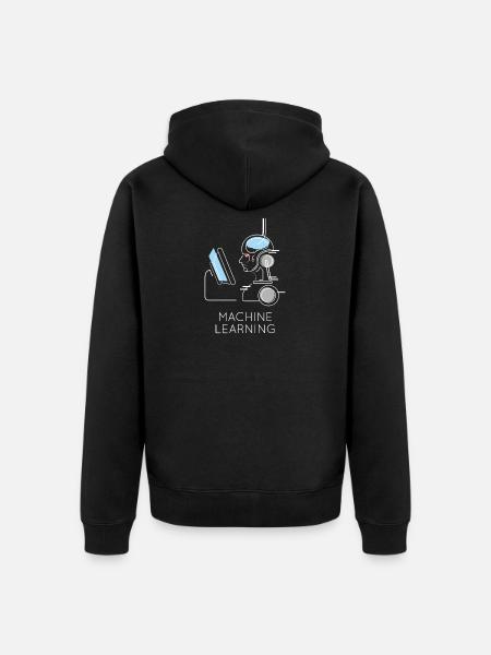 Machine Learning Ai - Unisex Premium Bio Zip Hoodie - Schwarz
