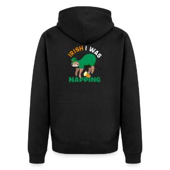 Sieste irlandaise - Veste à capuche bio Premium Unisexe - noir - Dos - Nico (187cm)