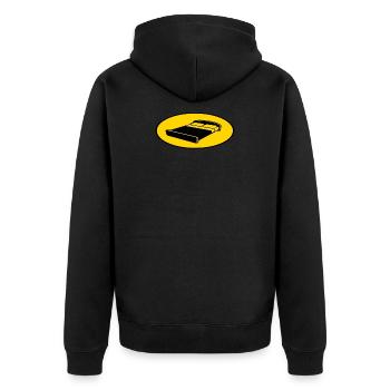 Pajamas hero heroine bed superhero costume hero - Unisex Premium Organic Zip Hoodie - black - Back - Nico (187cm)