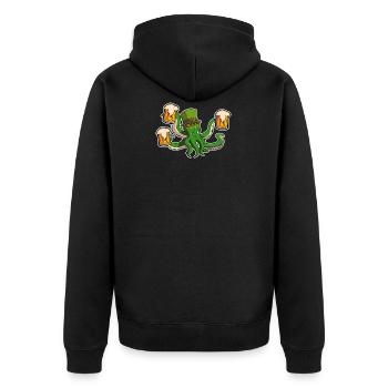 St. Patricks Day Beer Octopus Irish Shamrocktopus - Veste à capuche bio Premium Unisexe - noir - Dos - Nico (187cm)