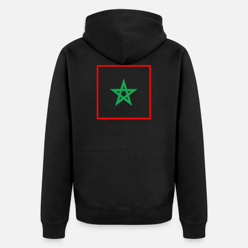 Maroc - Veste à capuche bio Premium Unisexe - noir
