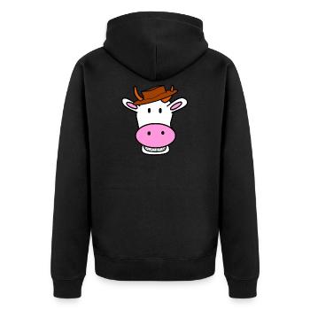 cow-boy - Veste à capuche bio Premium Unisexe - noir - Dos - Nico (187cm)