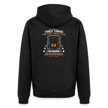 rottweiler - Veste à capuche bio Premium Unisexe - noir - Dos - Nico (187cm)