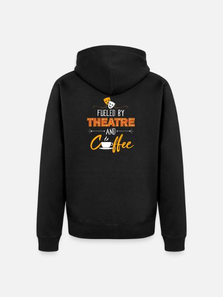 Teatr Muzyczny Teatr Muzyczny Kawa - Ekologiczna rozpinana bluza z kapturem Premium unisex - czarny