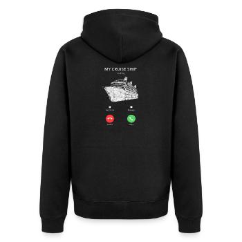 Bateau de croisière croisière croisière - Veste à capuche bio Premium Unisexe - noir - Dos - Nico (187cm)