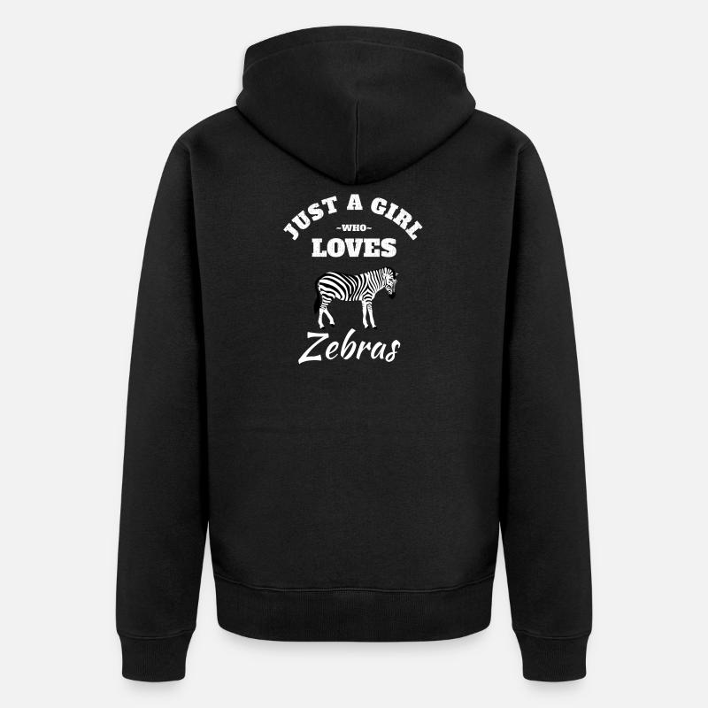 Zebra - Veste à capuche bio Premium Unisexe - noir