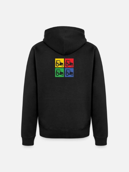 Farmer - Unisex Premium Organic Zip Hoodie - black