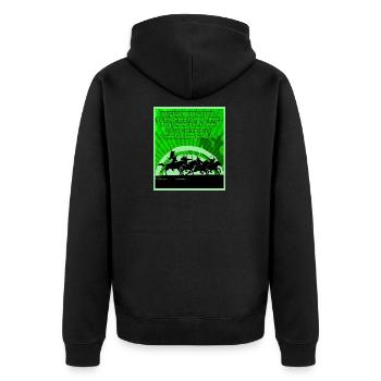 Combattants à cheval - Veste à capuche bio Premium Unisexe - noir - Dos - Nico (187cm)