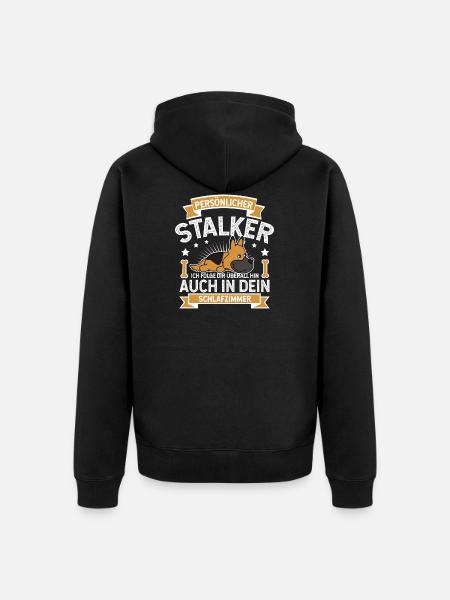 German shepherd - Unisex Premium Organic Zip Hoodie - black