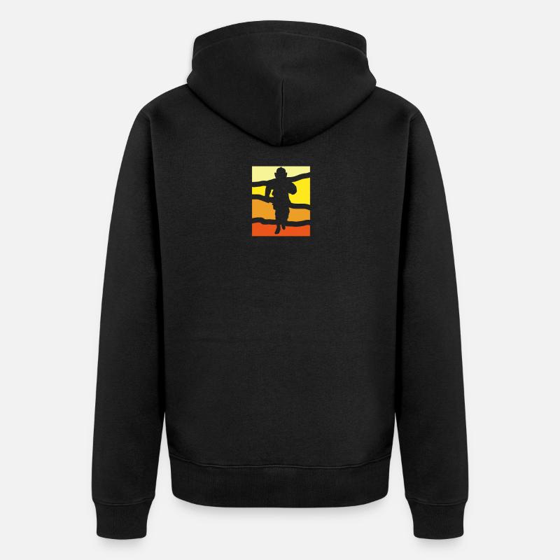Pompiers - Veste à capuche bio Premium Unisexe - noir