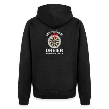 DART - Veste à capuche bio Premium Unisexe - noir - Dos - Nico (187cm)