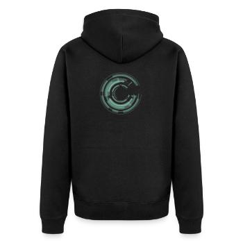 Hobby, photography, photographer, camera, gift - Unisex Premium Organic Zip Hoodie - black - Back - Nico (187cm)