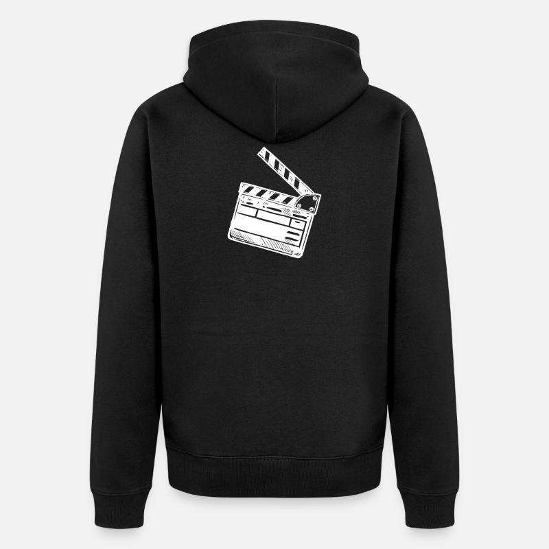 clapperboard - Veste à capuche bio Premium Unisexe - noir