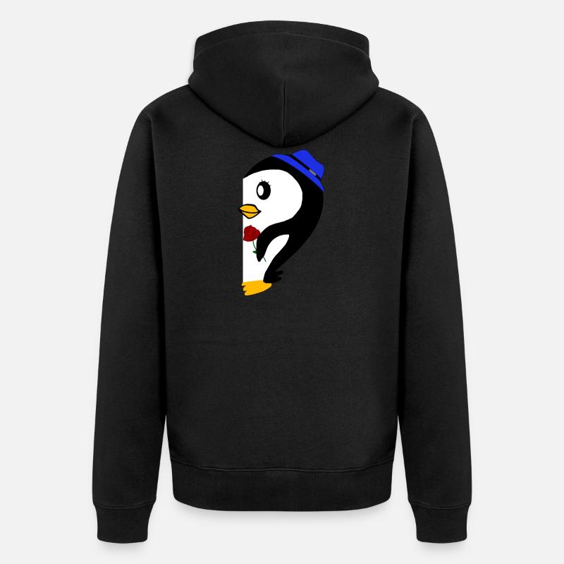 Partnerlook couples | Pingouin 2 - Veste à capuche bio Premium Unisexe - noir