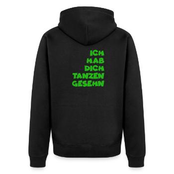 Cordula - I saw you dancing - Eberhard - Unisex Premium Organic Zip Hoodie - black - Back - Nico (187cm)