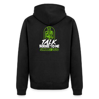 Bernie Sanders Président Cadeau pour l'élection USA 2020 - Veste à capuche bio Premium Unisexe - noir - Dos - Nico (187cm)